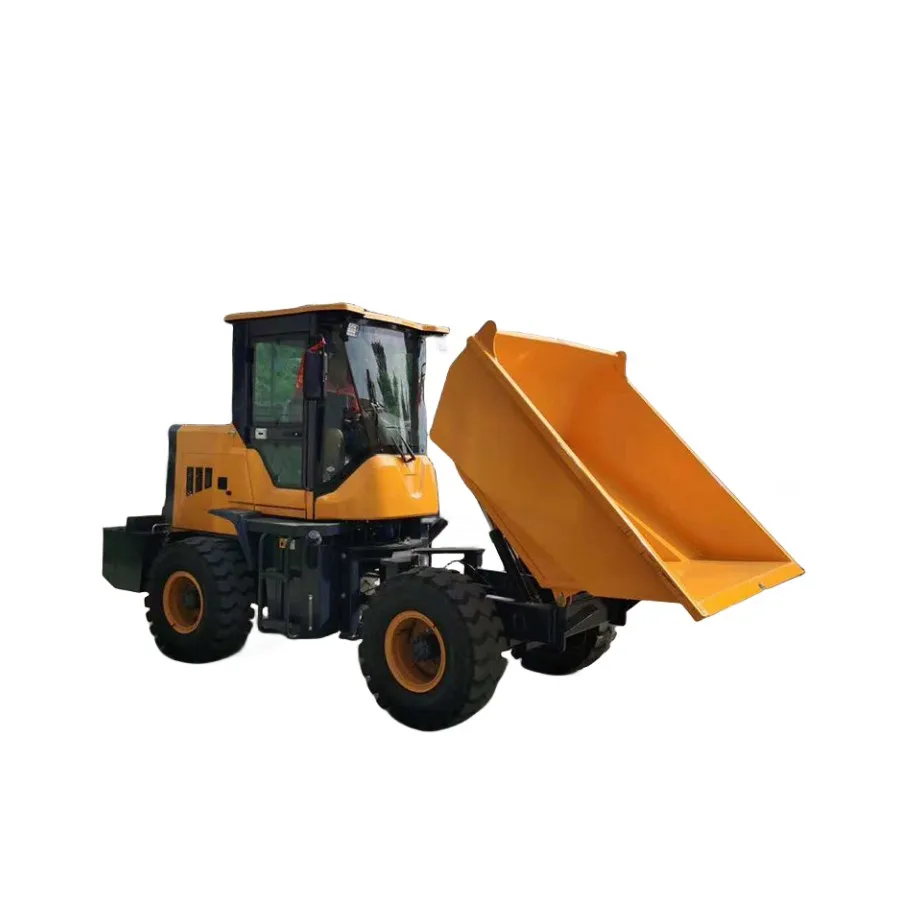 Cheap factory sells front unloading precision dump truck 3Ton site Dumper 4*4 hydraulic dump truck