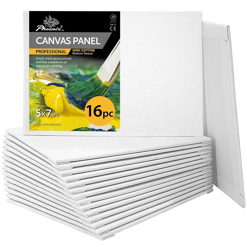 Phoenix Amazon Hot Cheap Wholesale Artist 3mm Art Blank Canvas Panel Boards For Painting