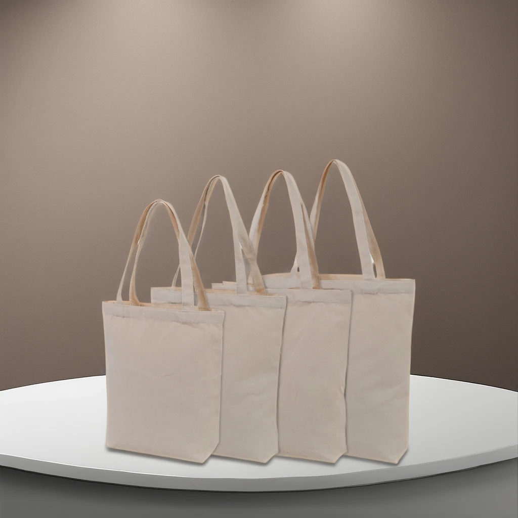 Хлопковая Холщовая Сумка-тоут с длинным ремешком 10 унций