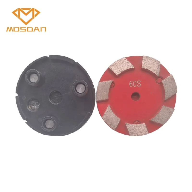 4 Inch Klindex Concrete Diamond Grinding Disc with 7 Segment Tooling