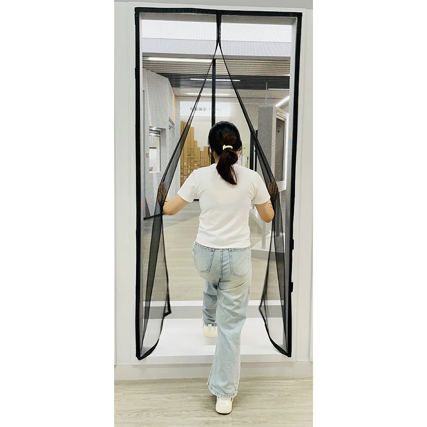 Mosquito Net Door Net Strip Magnetic Fly Screen Door Curtain For Magnetic Window And Screen Door