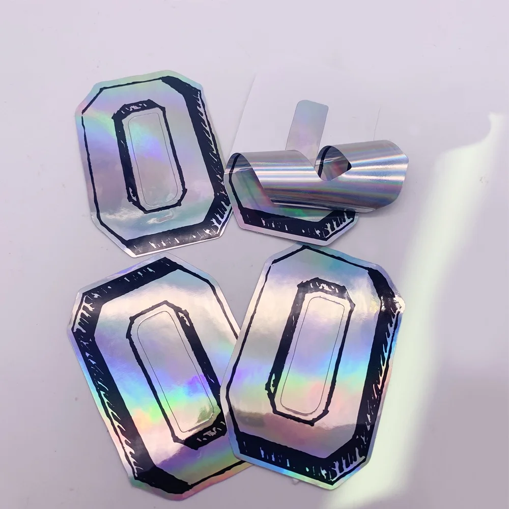Пользовательская форма голограмма Водонепроницаемая высечка наклейка