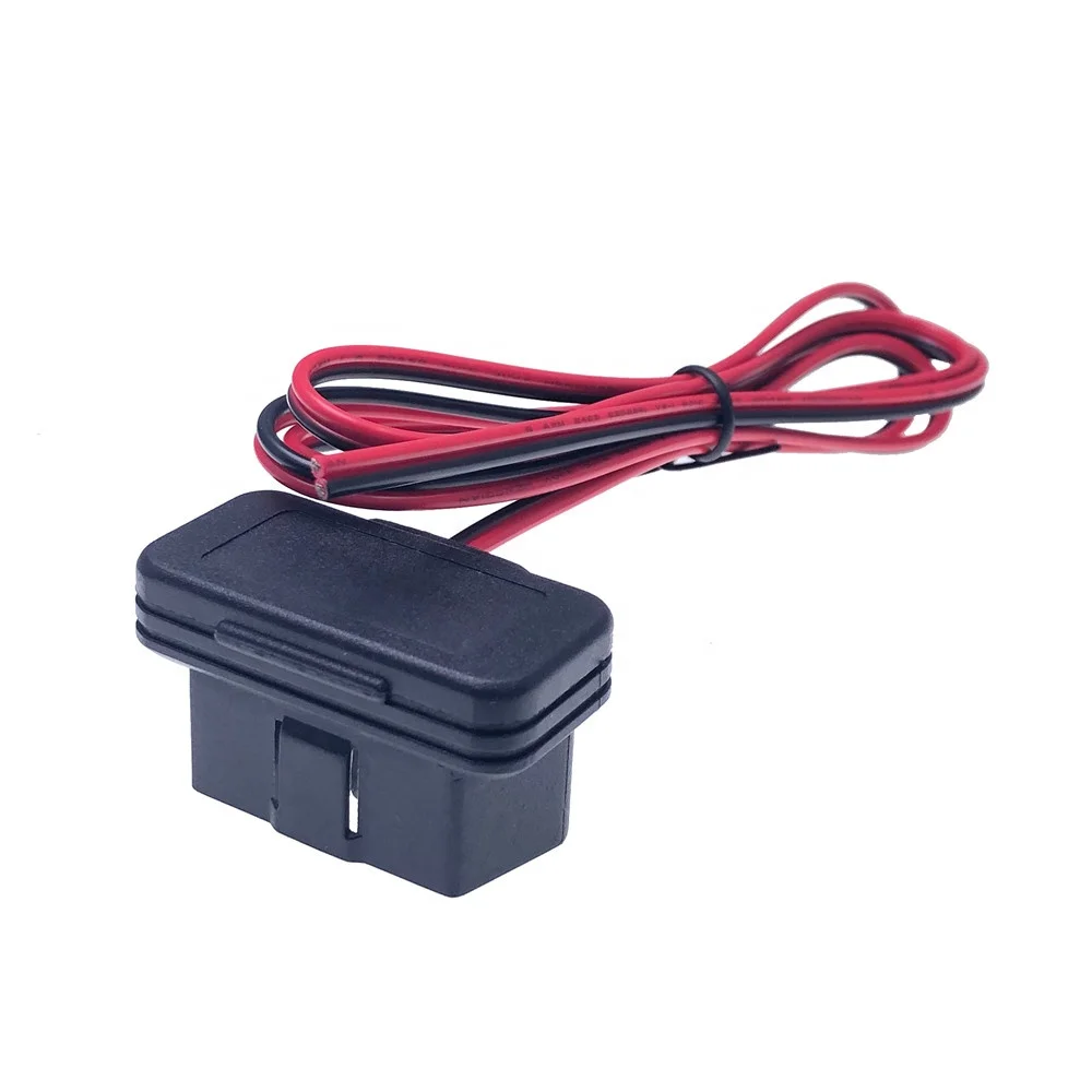 OBD2 Power Cable j1962 Male To Open Extension Cable PIN 4&16 OBDII Dash Port Pigtail Fixed Wire Harness