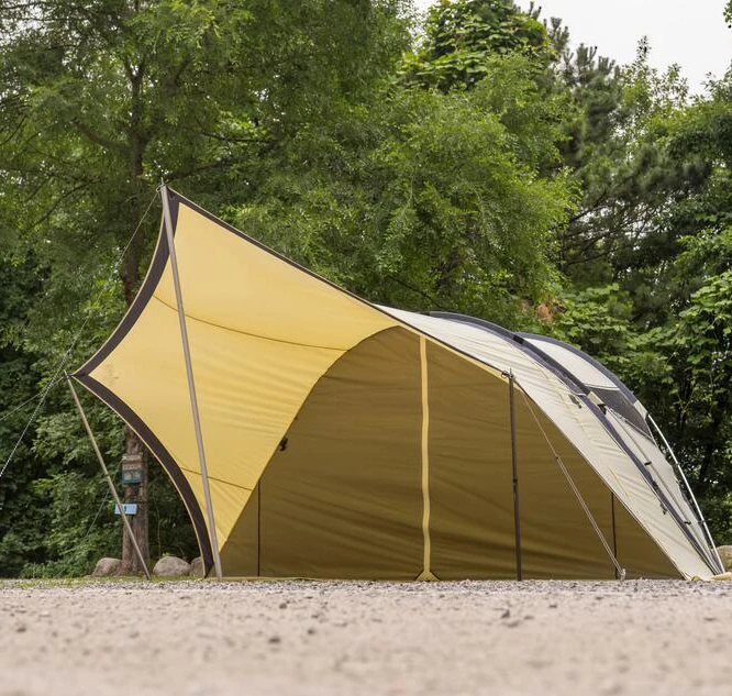 Pyrmaid shape marquee hiking family shelter tent outdoor camping Indian tent dome tent shape exteneded