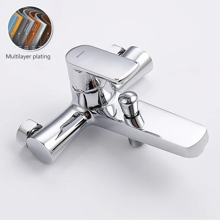 Brass Chrome wall Shower bathroom shower faucet high quality copper bath & shower faucets