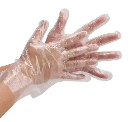 FQGLOVE, прозрачные одноразовые беспорошкообразные бытовые перчатки, 0,6 г, ПЭ/ПНД