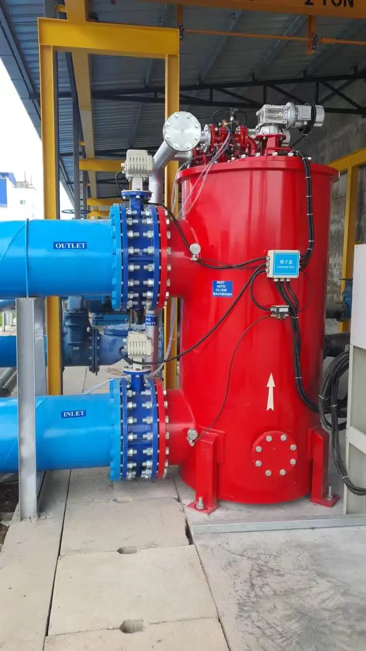 AIGER 600 SeriesStainless Steel 304/316 Automatic Self Cleaning Filter 100 Micron Sintered Mesh Filter For Pre-treatment System