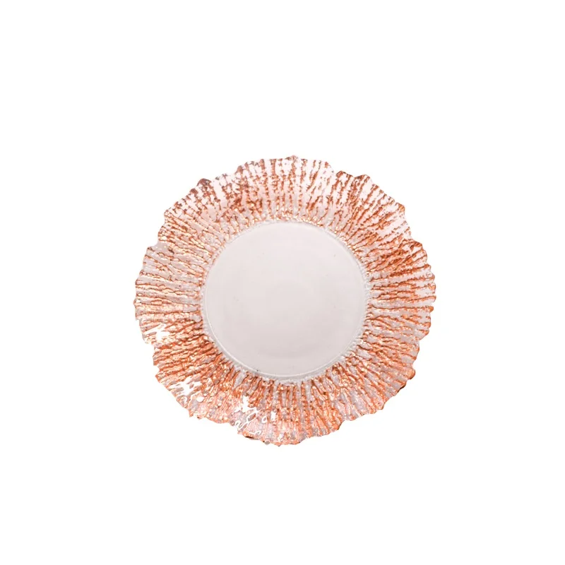 8,5 дюймовая термостойкая посуда в французском стиле, 66 шт., стеклянная посуда с опалом, обеденный набор с цветочным принтом на заказ, стеклянная тарелка с опалом