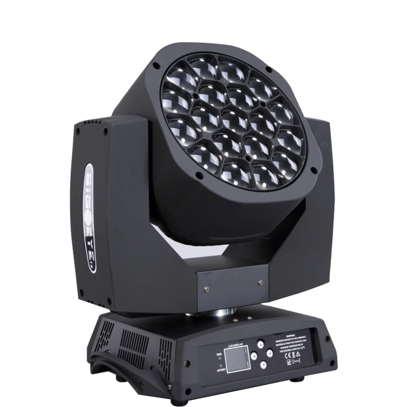 Bescan ALEDA пчелиный глаз K10 19ps 15w RGBW 4 в 1 зум Вращающаяся головка профессиональное освещение