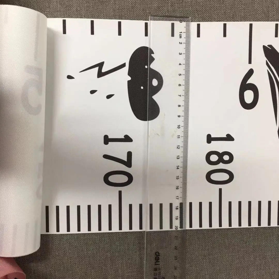 Growth Charts for Kids Baby Height Growth Chart Ruler Removable Canvas Wall Hanging Measurement Chart for Home Decoration