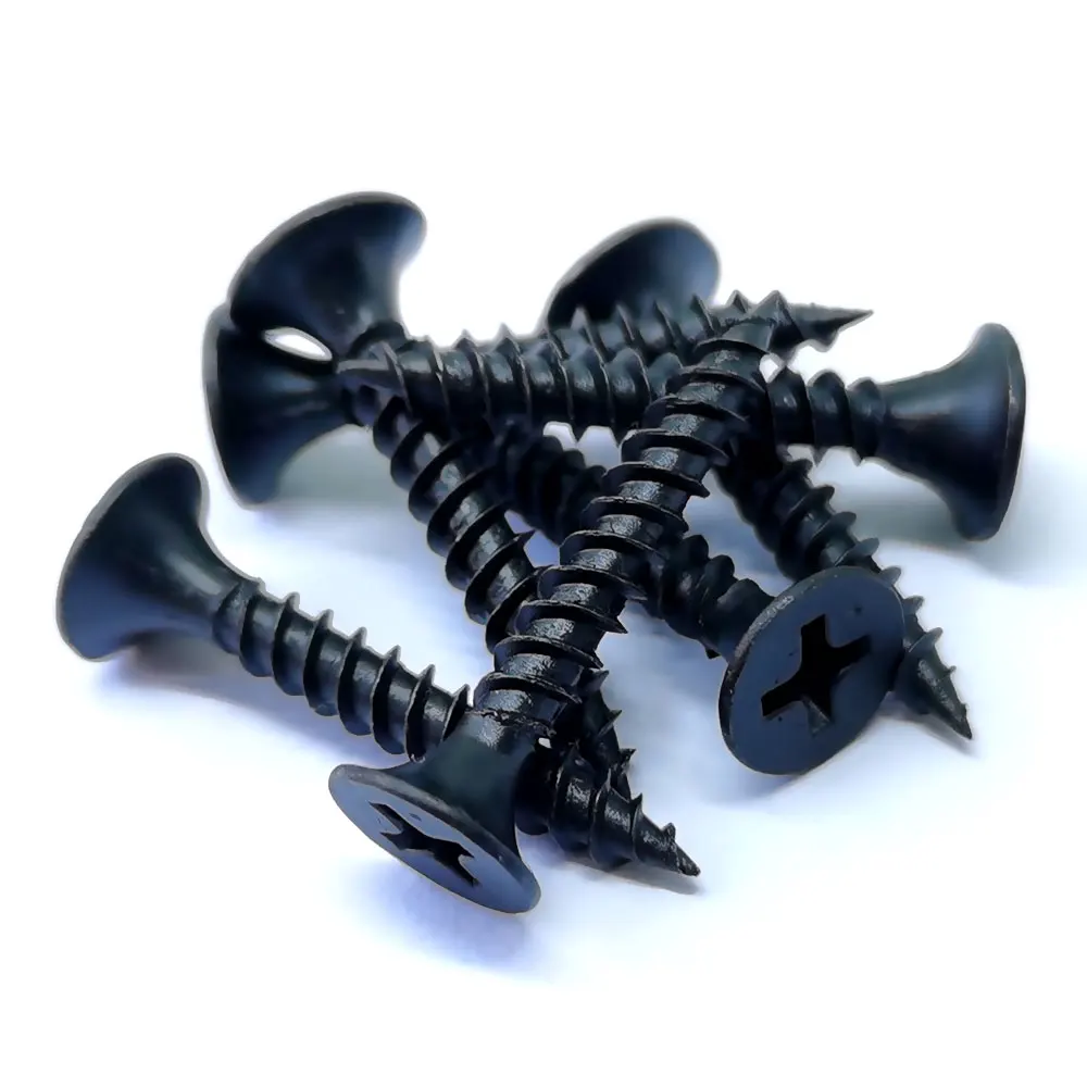 Shipping 3 days M3.5 3.5x25 Bulk Black Phosphated Fine Thread Drywall Screw