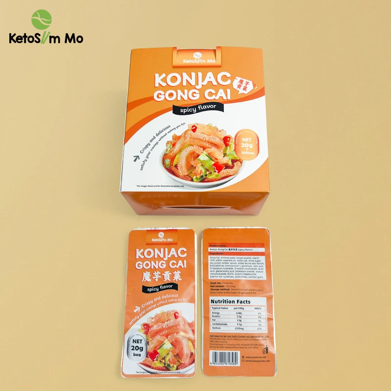 Healthy Spicy and Delicious Food Casual Chinese Snack Konjac Low Calories Exotic Packaged in Box