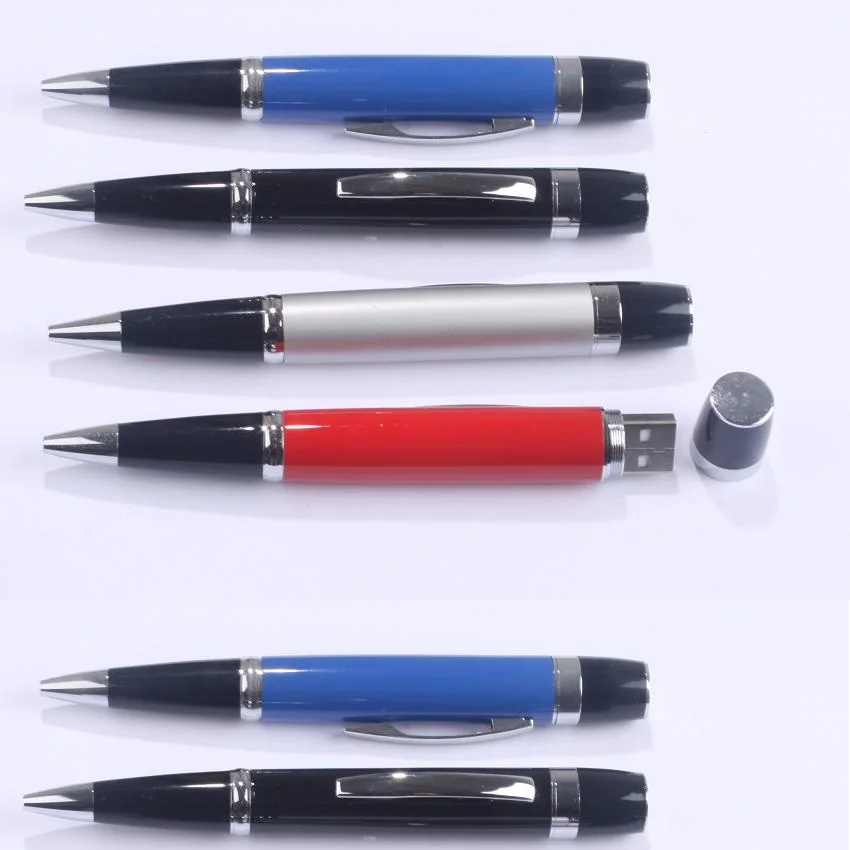 leather barrel metal ballpoint pen with USB multifunction pen
