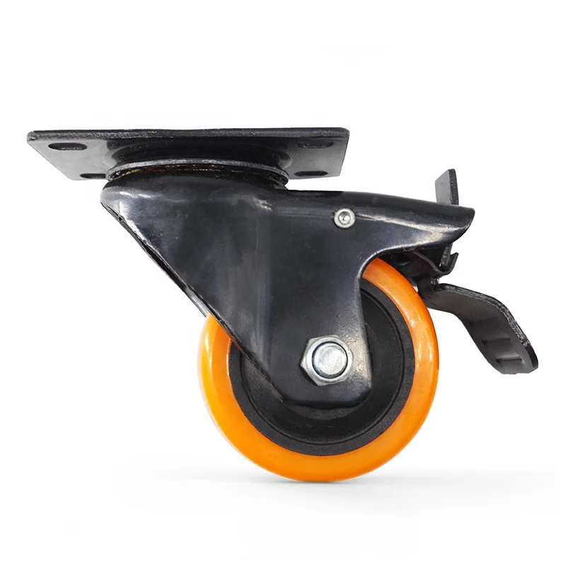 Factory Price high quality with brake industrial furniture threaded stem caster wheel casters for tables furniture pool table