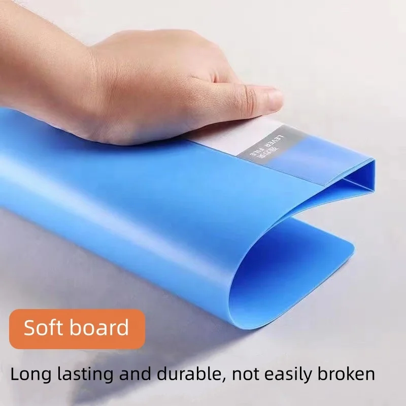 A4 folder board single double strong clip double clip test paper clip plastic data book l type file folder