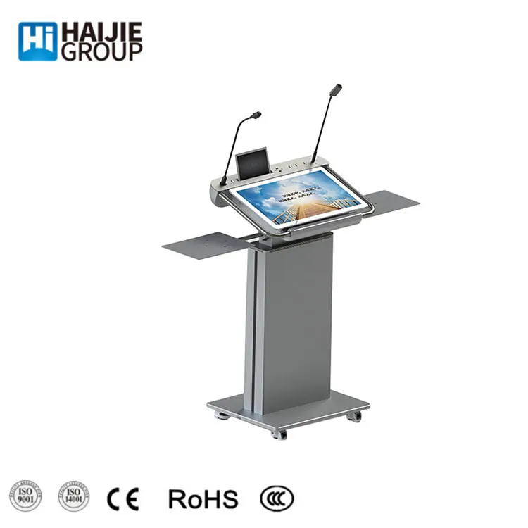 Laptop Tablet Storage Smart Digital Lectern / Multimedia Lectern / Teacher Desk