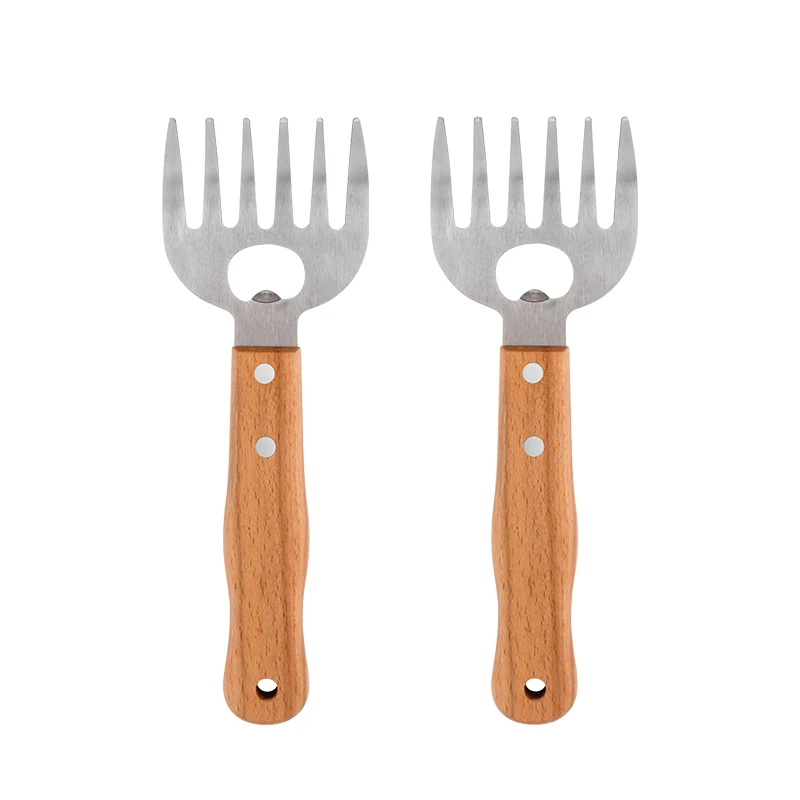 Hopesun Amazon Hot Sale In Stock 2Pcs Barbecue Meat Tearing Tool Bear Claw Meat Dividing Device