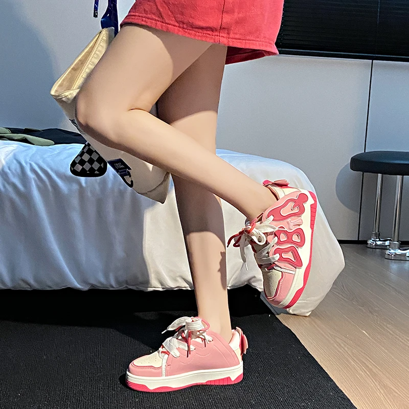 High Quality New Casual Sneakers Flat Running Shoes for Women Fashion Breathable Sport Shoes for Girls