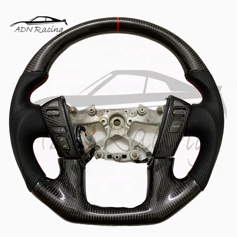 Custom Steering Wheel For NISSAN Patrol Y62 Carbon Fiber Steering Wheel 2012-2019