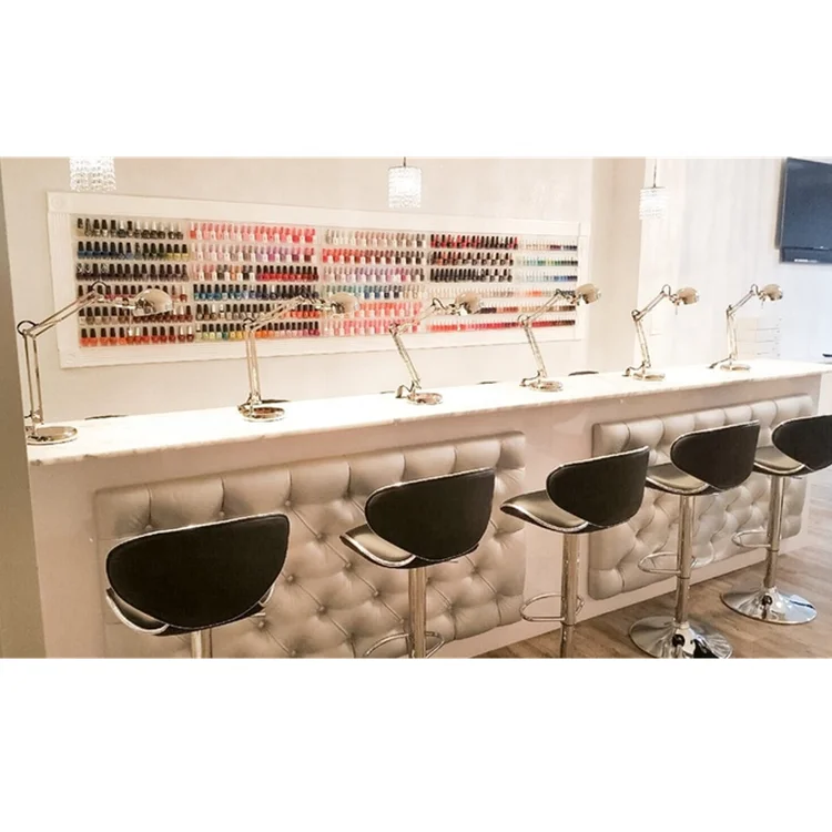 Элегантная красивая мебель для салона ногтей для женщин, Маникюрный Стол для ногтей, высокий Маникюрный Стол от производителя