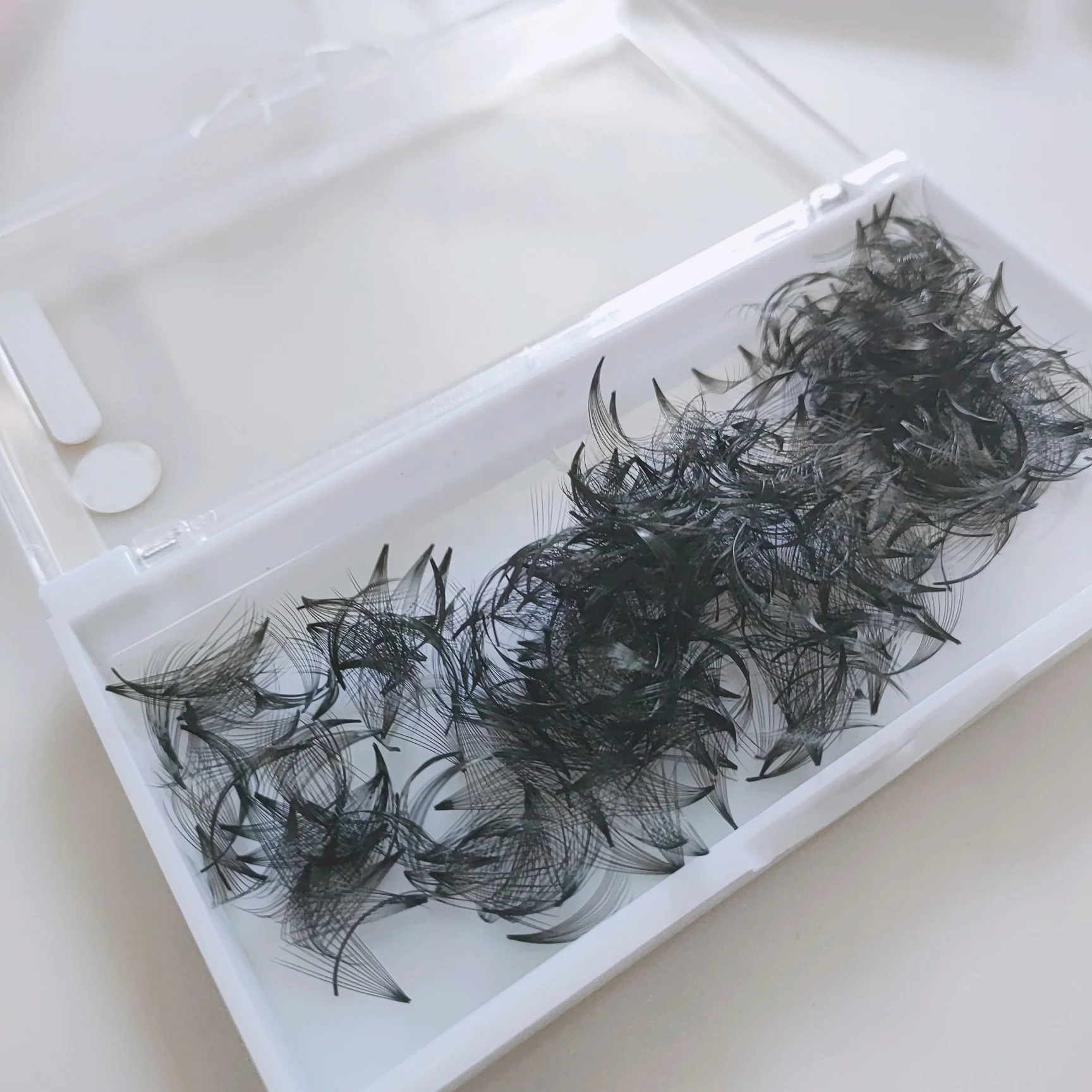 wholesale Eyelash Extension Loose Premade volume Fans Best Pre Made Volume Fans Silk Mink Eyelash with custom box