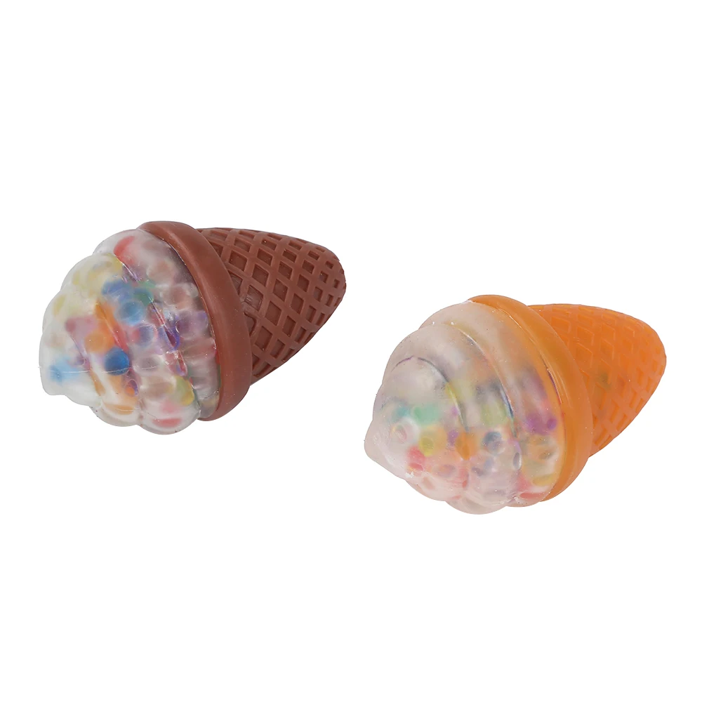 XTQ Ice-cream Beads Ball Popular Toys Stress Relief Toys Squishy Ice Cream With Beads Toys