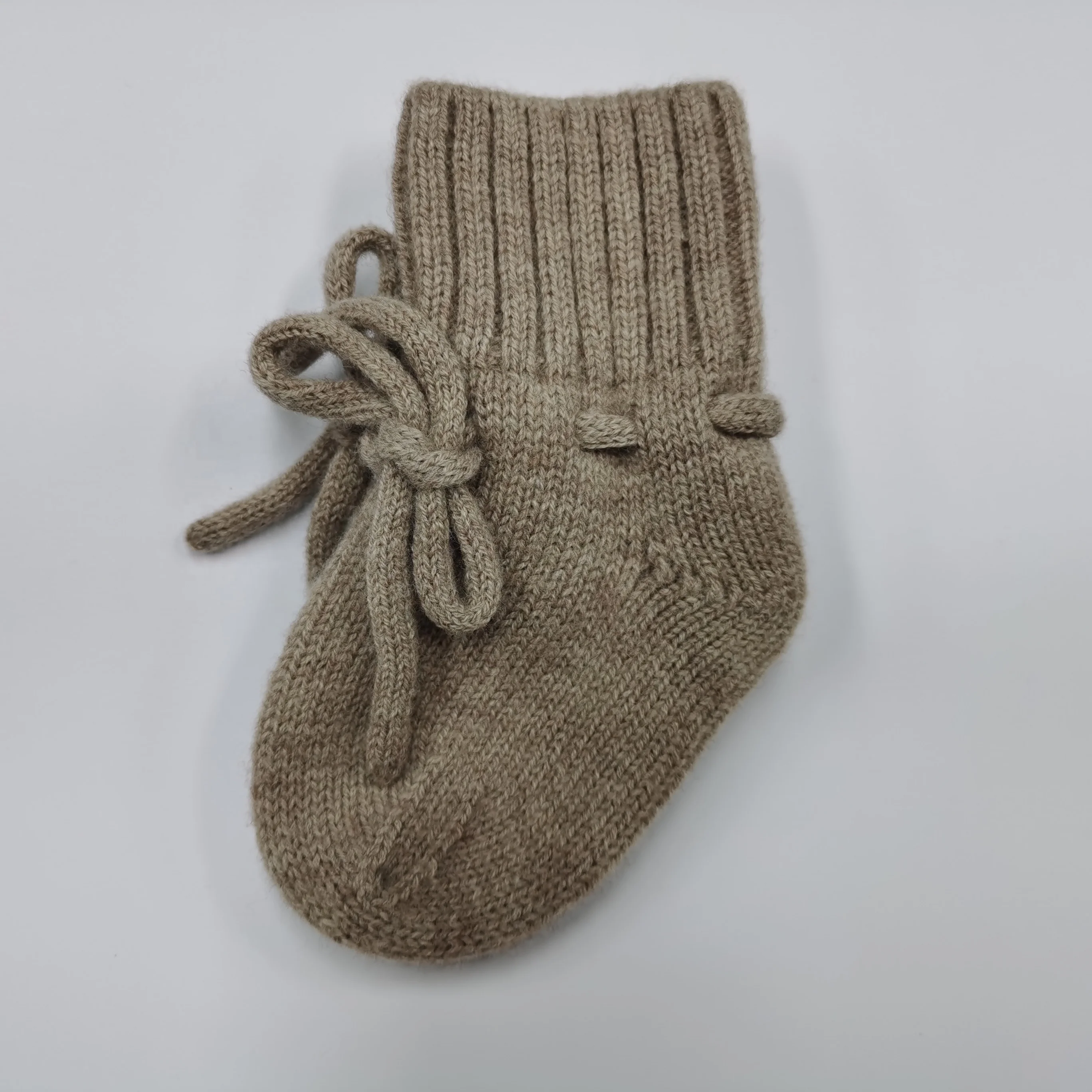Infant newborn baby knitted merino wool shoes socks for baby 0 to 9 months