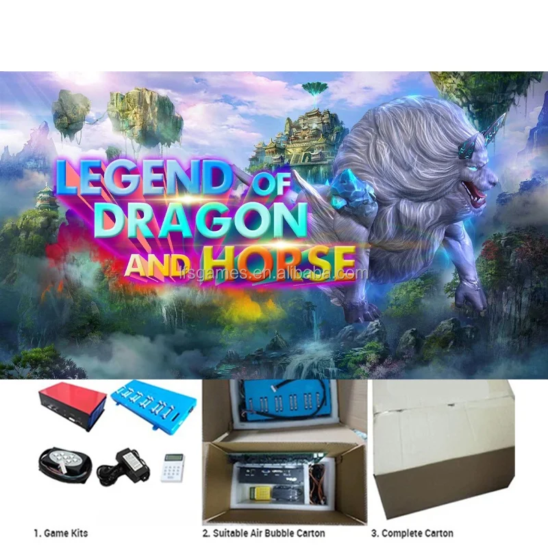 2023 new Chinese fish game table pcb Legend of the Dragon and  Horse software for 10 Player 86 inch  fish game table