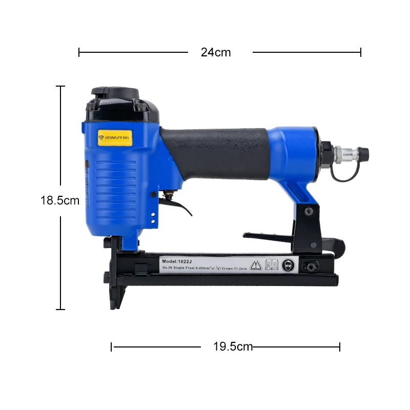 RONGPENG 1022J 20ga Staple Nails Guns Upholstery Wood Box Manual Air Wide Crown Stapler