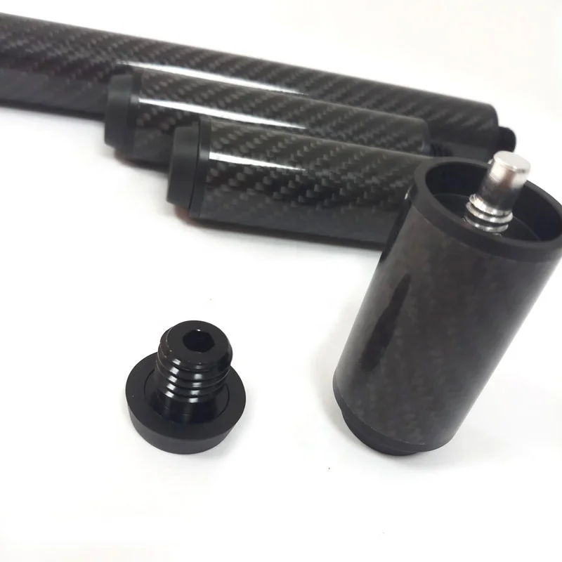 Экономичный 2/3/4 дюймовый черный карбоновый кий удлинитель для сигналов фурии может увеличить дважды 8 дюймовый бильярдный кий