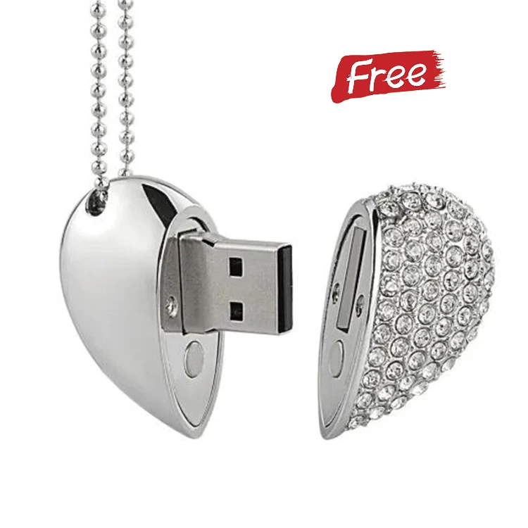 free sample usb memory flash drive  jewelry gift 1GB 2GB 4GB 8GB 16GB 32GB  usb flash  32GB crystal usb