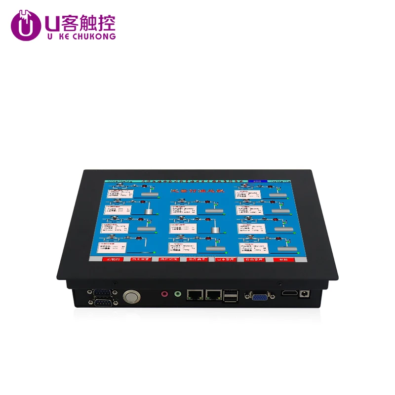 HD wall mount computer with 12.1 inch resistive touch screen and core i5 3th generation processor Built in WIFI and support VGA