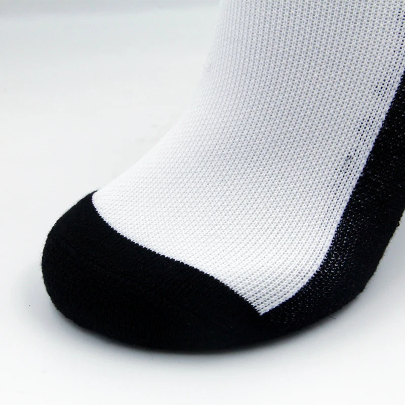 Wholesale men thick winter Cushioned terry hiking knee high print  custom long ski wool socks