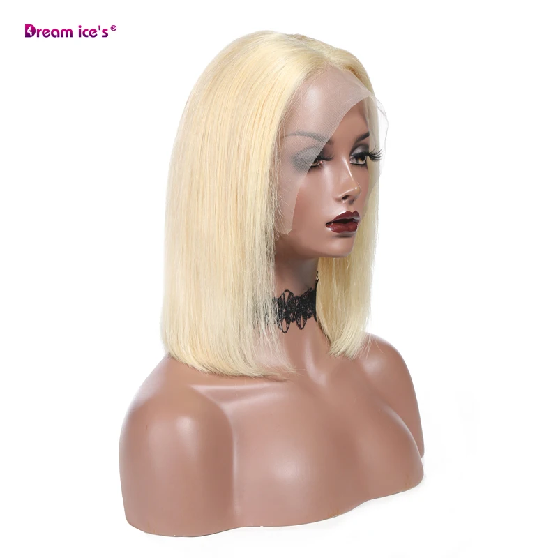 Long 10/12 Inch Brazilian Virgin Lace Front Wig, Africa Affordable Wig, Virgin Russian Human Hair Lace Front Wig For White Women