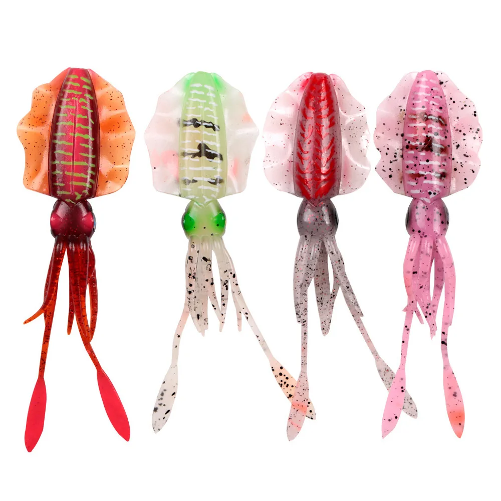 Customized 150mm 15g Fly Fishing Lures Squid Cuttlefish Jigs Saltwater Hoochies Octopus Fishing Lure