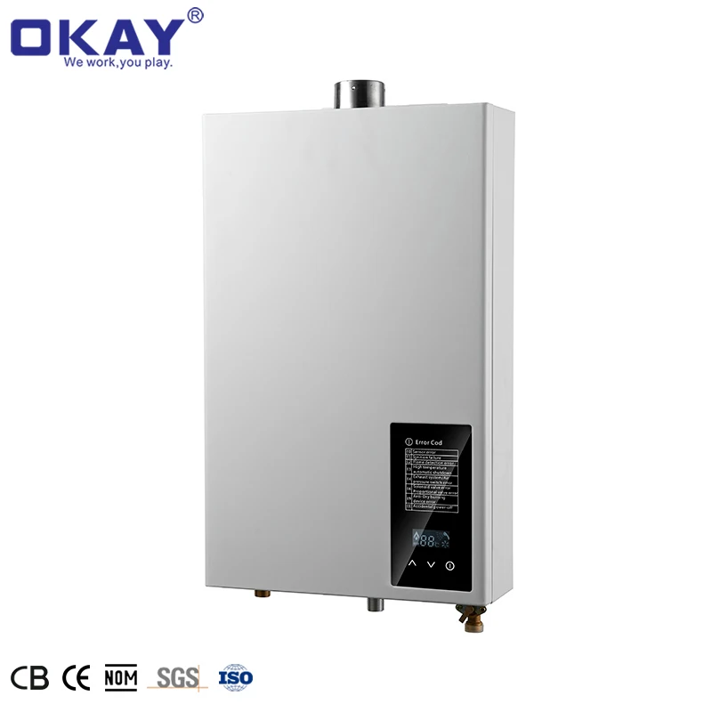 Home Appliance 100% Non-Oxygen Copper Flue Exhaust Instant Gas Water Heater 100 copper gas water heater