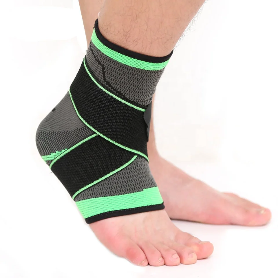 Ankle Support Sleeve Sports With Binding Strap ankle support