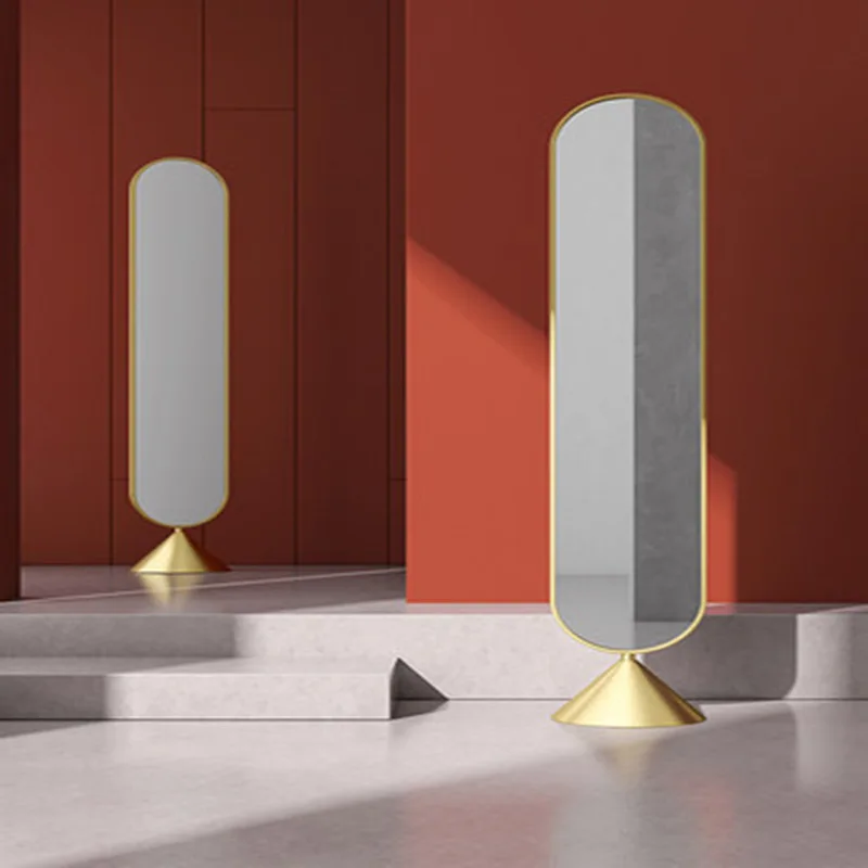 Bedroom Floor Home Bathroom Front European Full Length Dressing Set Large Size Gold Decoration Fashion Vanity Mirror