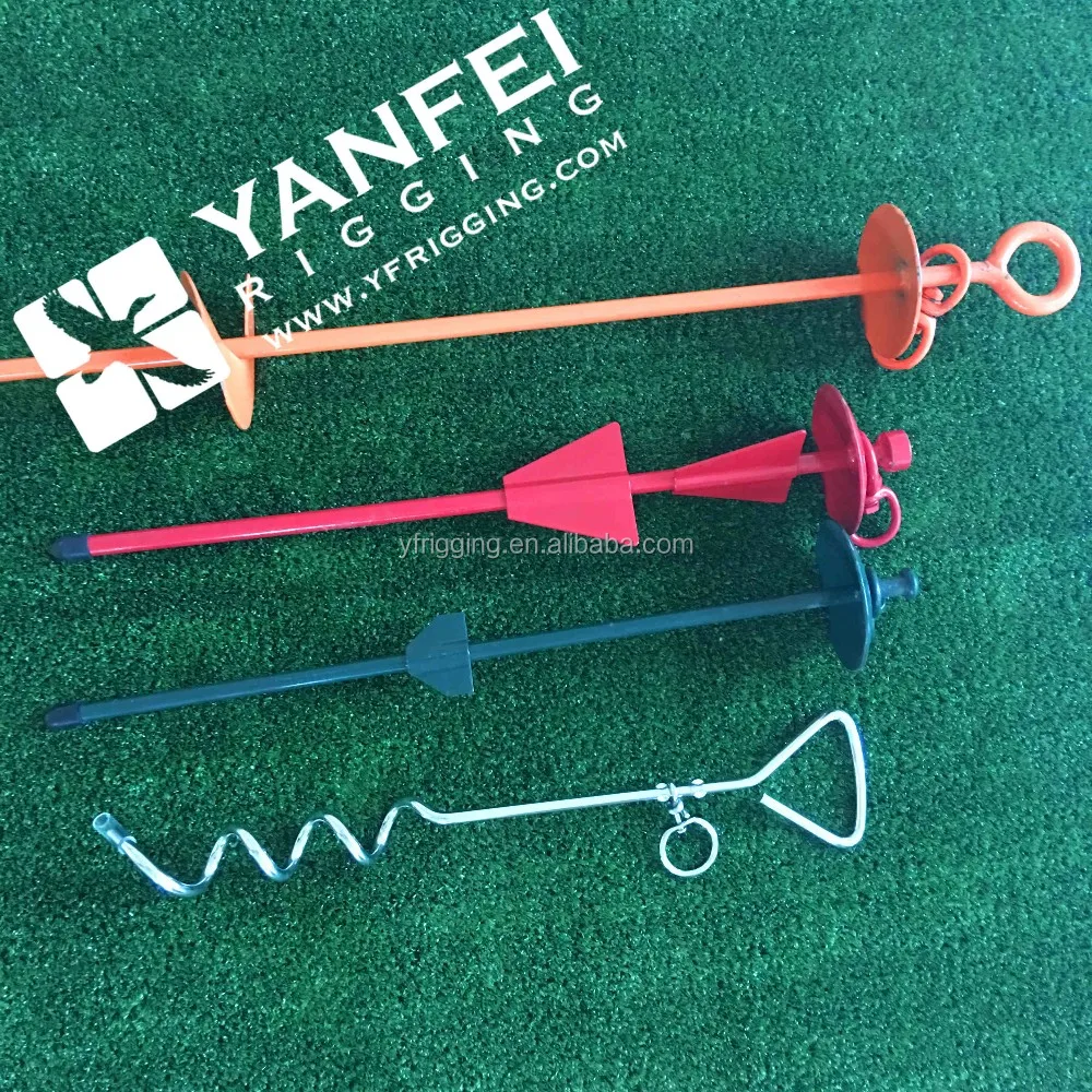 Ground Spiral Anchor Dog Stake Tent Stake with Eye Hook