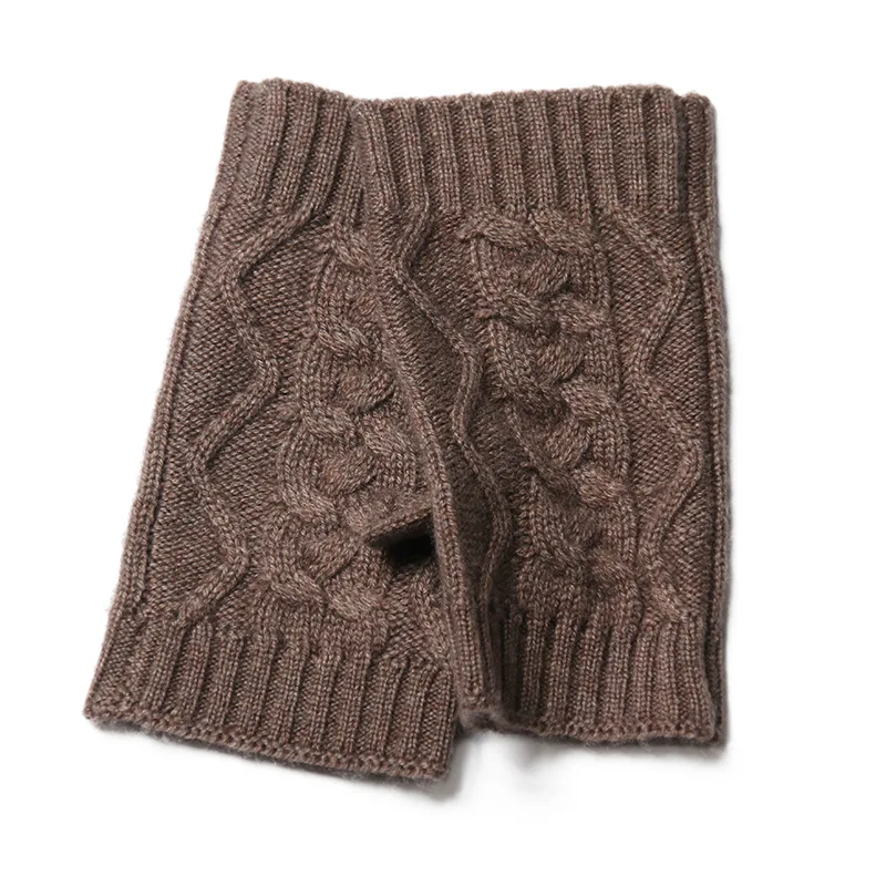 Autumn And Winter Half-Finger  Ladies Warm Fingerless Knitted
