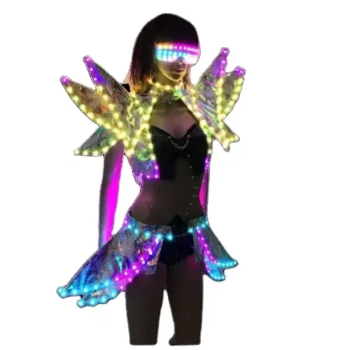 Новый стиль сексуальный женский комплект со светодиодным бюстгальтером для вечерней вечеринки выступления