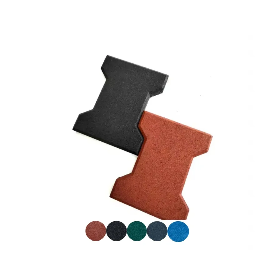 2024 Slip Resistant Roadway Horse Stable Dog Bone Rubber Paver Flooring