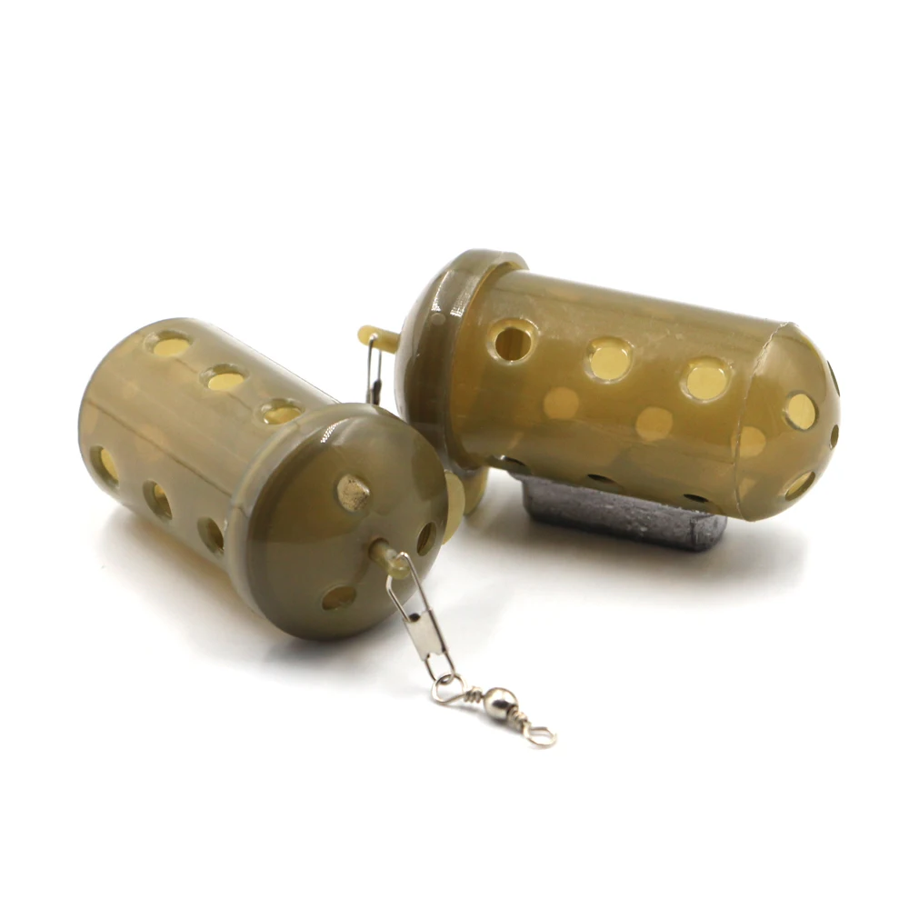 China wholesale Plastic With Removable Cap Block End Carp Coarse Fishing Cage Feeder