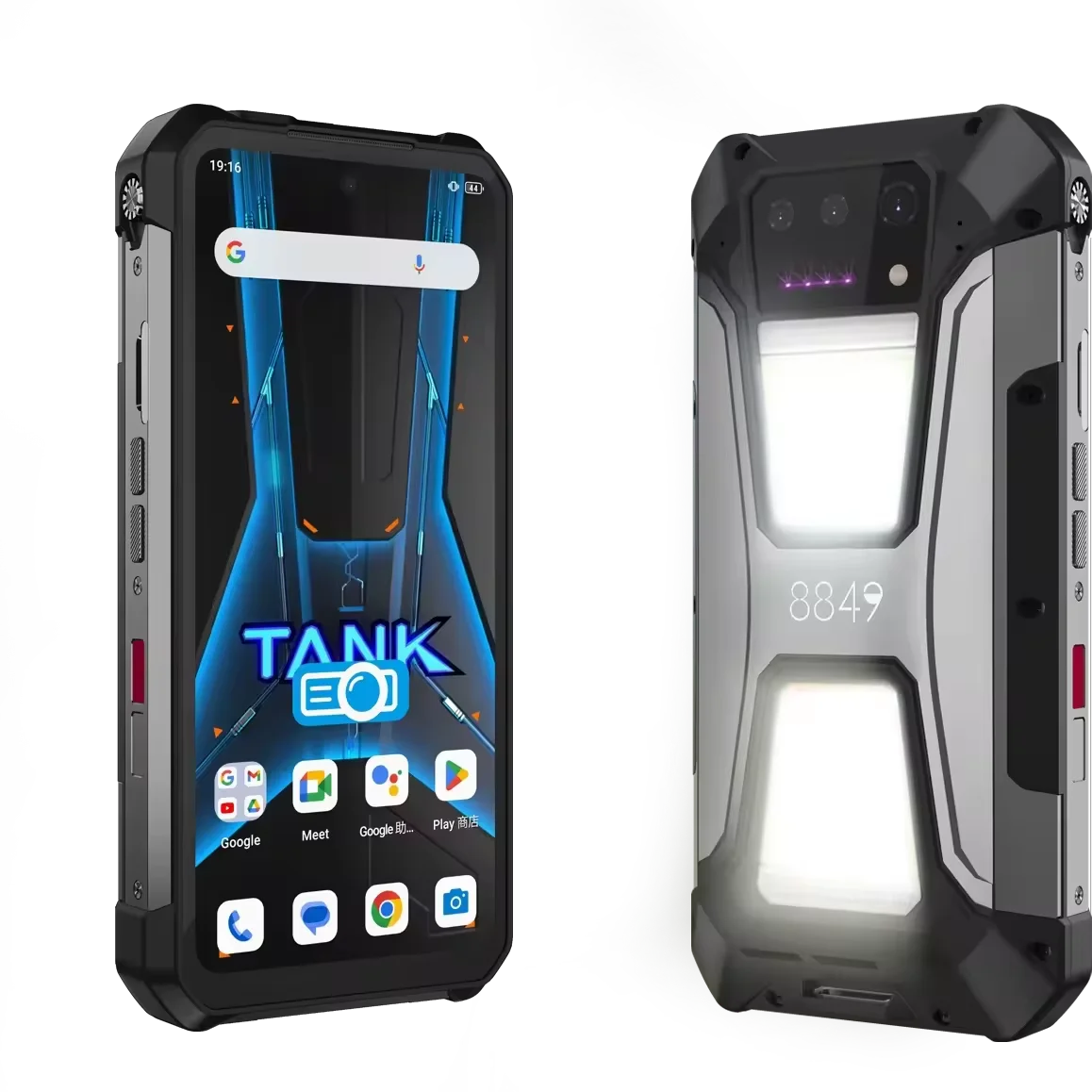 8849 Unihertz Tank 2 pro Rugged Smartphone Android 14 23800mAh Camping Light 8GB 256GB Phone Laser Projector MObile Phone
