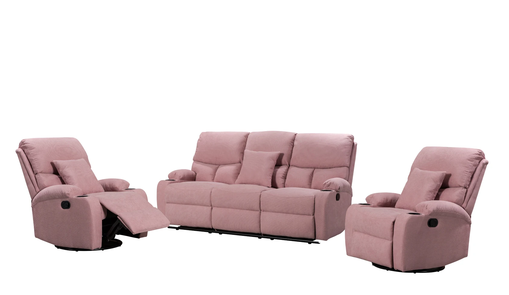Electric Fabric Sofa Recliner Reclining Chairs For The Elderly American Style Grey Home Theater Recliner Sofa