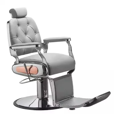 Yoocell High Quality Heavy-Duty Stainless Steel Barber Chair Black Gold Vintage Style Leather Salon Furniture Wholesale Price