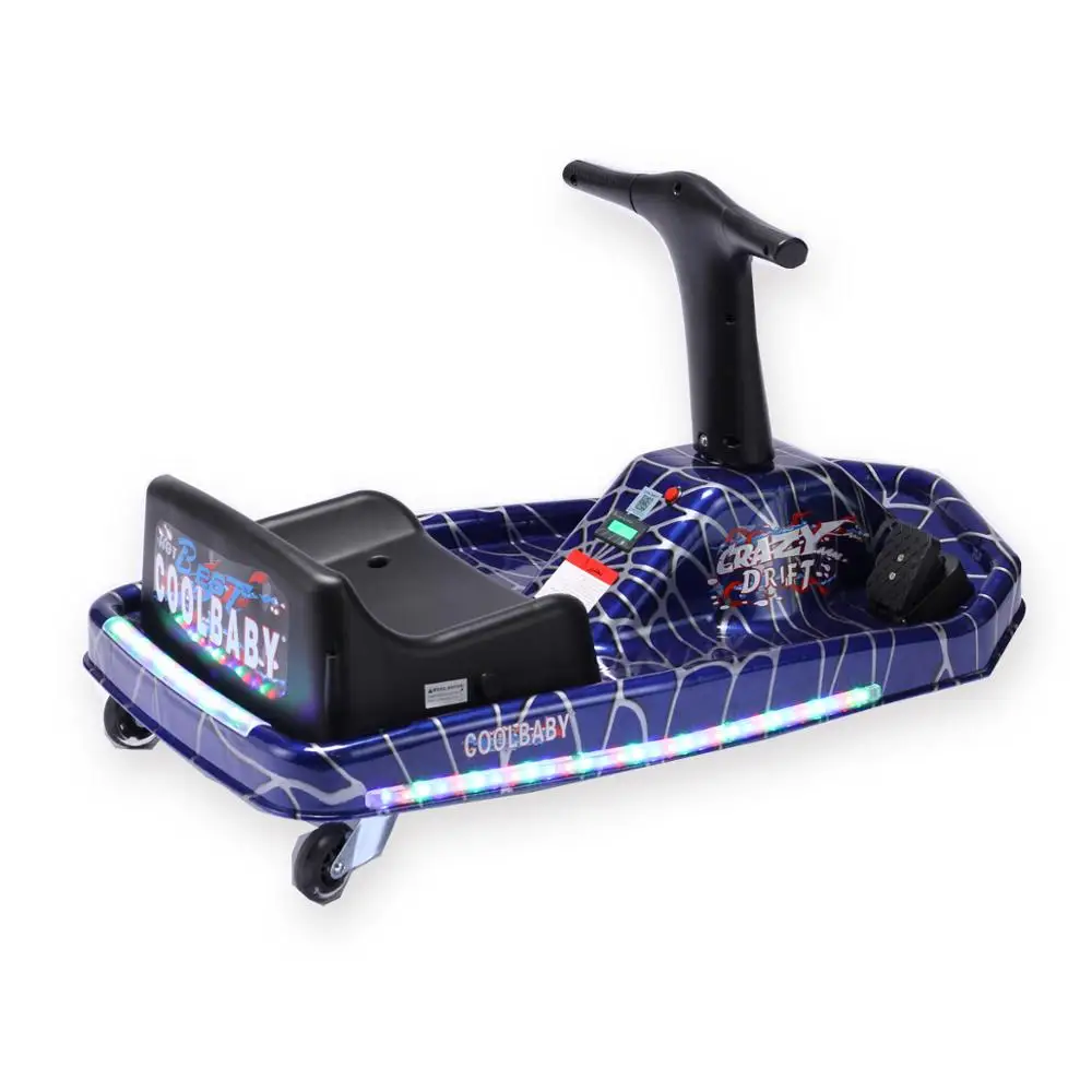 Coolbaby новая ручка 3-х колесный Электрический самобалансирующийся Дрифт электроскутер с crazy детские велосипеды для дрифтинга для детей и взрослых