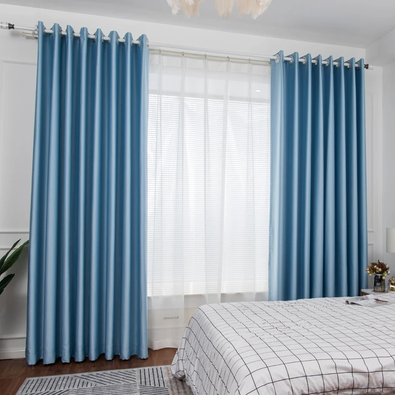 Best Selling Embroidered Blackout Fabric High Shading Curtains