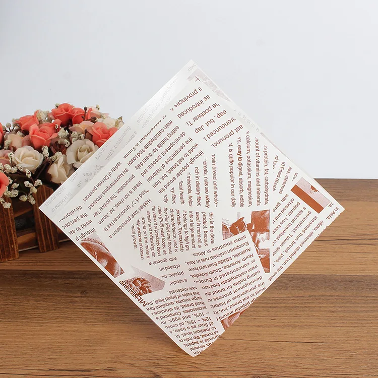 Low minimum order quantity disposable hamburger, French fries, bread, food, kraft paper bag