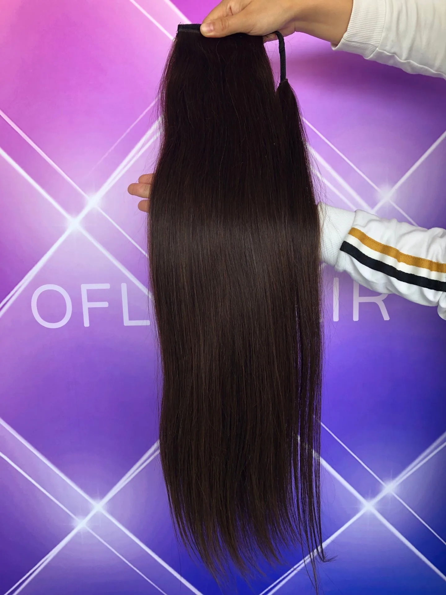 
Wholesale Buy 10 To 30 Inch Indian human hair drawstring ponytail for woman 